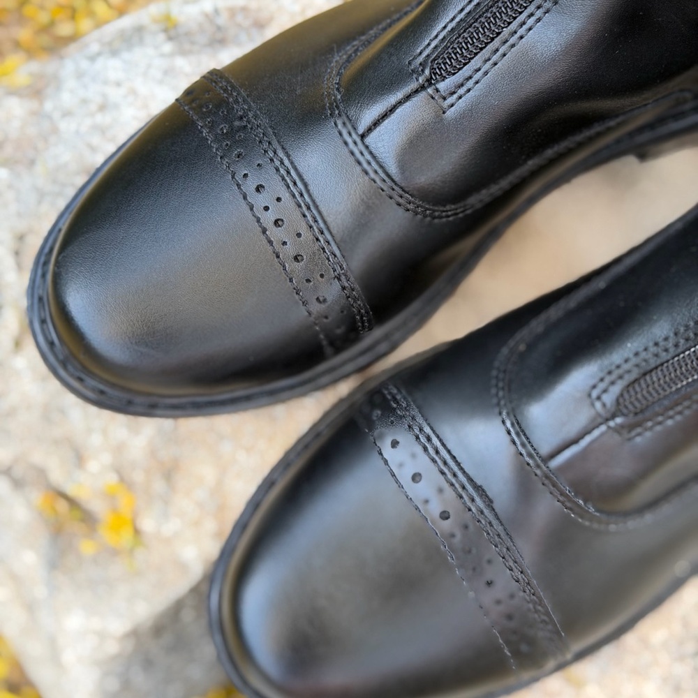 TuffRider Starter Paddock Boots ⭐️NEW Never Worn Zip Elastic Side Gussets - Picture 5 of 9